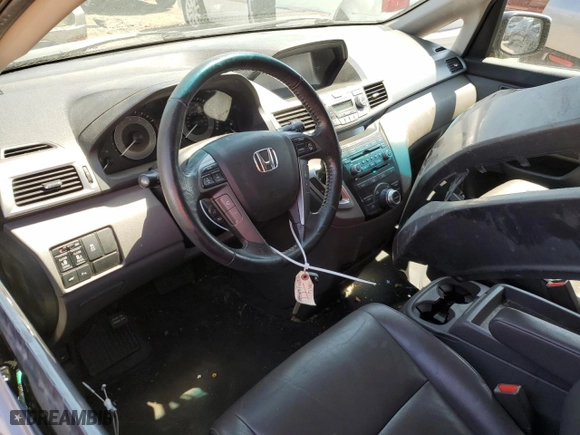 2013 Honda Odyssey Touring with VIN 5FNRL5H98DB078614, listed as a Copart auction lot 80188214 with 166,219 mi miles and Salvage Title. Bid and sale history available at carsss.com. Image 8.