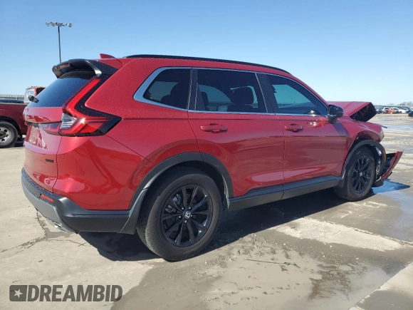 2024 Honda CR-V Sport with VIN 7FARS5H58RE016142, listed as a Copart auction lot 47860065 with 12,699 mi miles and Salvage Title. Bid and sale history available at DreamBid. Image 3.