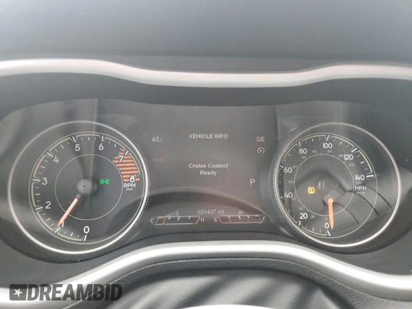 2017 Jeep Cherokee Trailhawk with VIN 1C4PJMBS1HW622388, listed as a Copart auction lot 54990075 with 101,437 mi miles and Salvage title. Bid and sale history available at DreamBid. Image 9.