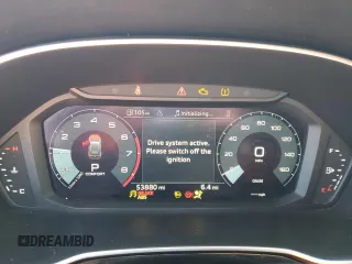 2022 Audi Q3 Premium with VIN WA1AUCF30N1006159, listed as a Copart auction lot 81785574 with 53,880 mi miles and Salvage Title. Bid and sale history available at carsss.com. Image 9.