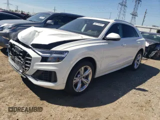 2022 Audi Q8 Premium Plus with VIN WA1BVBF19ND010719, listed as a Copart auction lot 69754564 with 43,928 mi miles and Salvage Title. Bid and sale history available at carsss.com. Image 1.