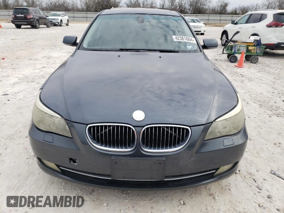 2009 BMW 5 Series 528i with VIN WBANU53509C121621, listed as a Copart auction lot 42381604 with 309,780 mi miles and Clean Title. Bid and sale history available at carsss.com. Image 5.