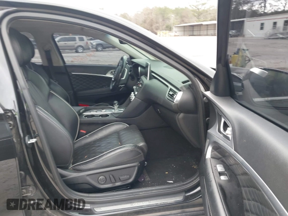 2019 Genesis G70 Advanced with VIN KMTG44LA0KU038176, listed as a IAAI auction lot 41718528 with 85,728 mi miles and . Bid and sale history available at DreamBid. Image 5.