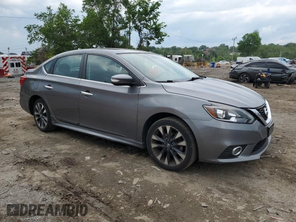 2017 Nissan Sentra SR with VIN 3N1AB7AP9HY237576, listed as a Copart auction lot 58853165 with 93,720 mi miles and Salvage title. Bid and sale history available at DreamBid. Image 4.