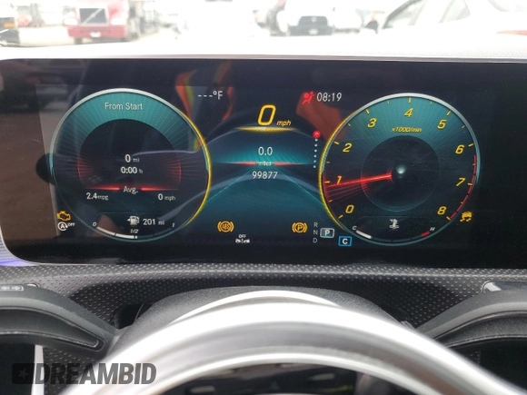 2020 Mercedes-Benz A 220 with VIN WDD3G4EB0LW038524, listed as a Copart auction lot 60935895 with 99,877 mi miles and Salvage title. Bid and sale history available at DreamBid. Image 9.