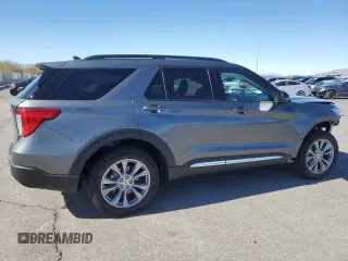 2024 Ford Explorer XLT with VIN 1FMSK7DH8RGA67697, listed as a Copart auction lot 46180735 with 908 mi miles and Salvage Title. Bid and sale history available at carsss.com. Image 3.