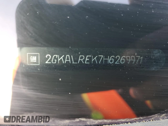 2017 GMC Terrain Denali z VIN 2GKALREK7H6269971, wystawiony jako Copart lot #76743764 z przebiegiem 117 088 mil mil oraz Szkoda całkowita • Salvage title. Historia ofert i sprzedaży dostępna na DreamBid. Obrazek 14.