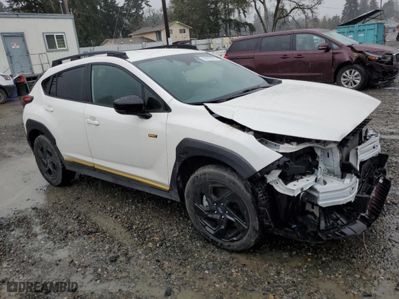2024 Subaru Crosstrek Sport with VIN 4S4GUHF6XR3751952, listed as a Copart auction lot 50208375 with 26,419 mi miles and Non Repairable. Bid and sale history available at carsss.com. Image 4.