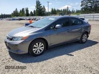 2012 Honda Civic LX z VIN 19XFB2F55CE389197, wystawiony jako Copart lot #59400435 z przebiegiem 159 570 mil mil oraz Szkoda całkowita • Salvage title. Historia ofert i sprzedaży dostępna na DreamBid. Obrazek 1.