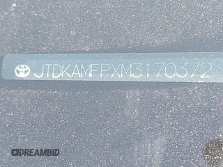 2021 Toyota Prius LE with VIN JTDKAMFPXM3170372, listed as a IAAI auction lot 42661609 with 47,977 mi miles and . Bid and sale history available at DreamBid. Image 9.