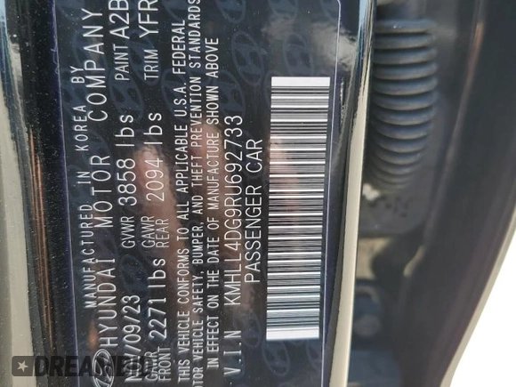 2024 Hyundai Elantra SE с VIN KMHLL4DG9RU692733, выставлен на аукционе Copart как лот 55609275 с пробегом 36 081 миль миль и Списание • Salvage title. История ставок и продаж доступна на DreamBid. Изображение 12.