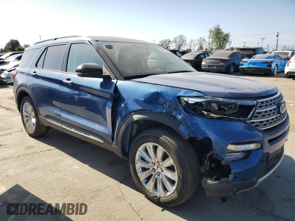 2020 Ford Explorer Limited with VIN 1FM5K7FW7LGA06793, listed as a Copart auction lot 56367265 with 21,768 mi miles and Salvage Title. Bid and sale history available at DreamBid. Image 4.