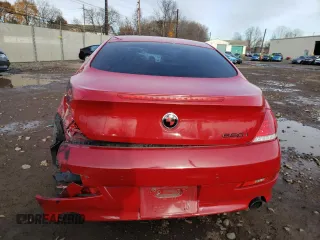 2009 BMW 6 Series 650i with VIN WBAEA53549CV92728, listed as a Copart auction lot 82610144 with 118,803 mi miles and Salvage Title. Bid and sale history available at carsss.com. Image 6.