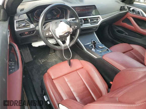2023 BMW 4 Series 430i xDrive with VIN WBA43AT03PCL32501, listed as a Copart auction lot 49341915 with 18,375 mi miles and Salvage Title. Bid and sale history available at DreamBid. Image 8.