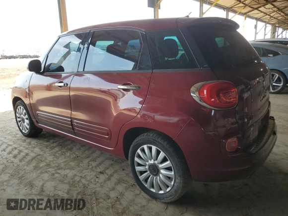2014 FIAT 500L Easy with VIN ZFBCFABH0EZ021943, listed as a Copart auction lot 65537584 with 111,358 mi miles and Salvage Title. Bid and sale history available at carsss.com. Image 2.