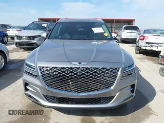 2023 Genesis GV80 with VIN KMUHCESCXPU128132, listed as a IAAI auction lot 41781980 with 14,697 mi miles. Bid and sale history available at carsss.com. Image 11.