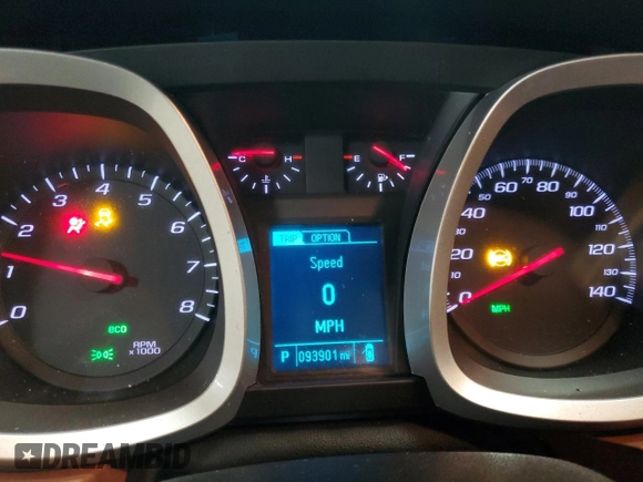 2017 Chevrolet Equinox Premier with VIN 2GNALDEK3H1505339, listed as a Copart auction lot 52353915 with 93,901 mi miles and Salvage Title. Bid and sale history available at DreamBid. Image 9.