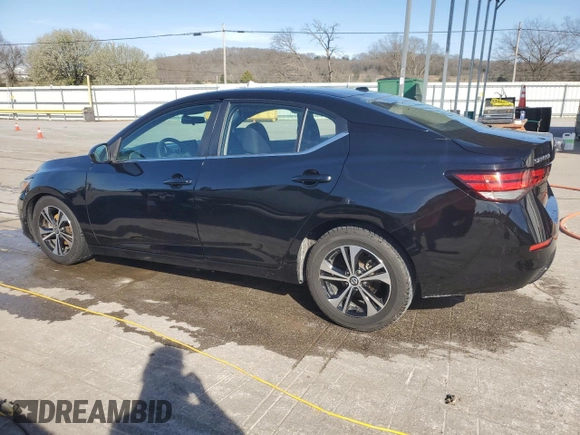 2021 Nissan Sentra SV with VIN 3N1AB8CV5MY247579, listed as a Copart auction lot 49527915 with 77,715 mi miles and Salvage Title. Bid and sale history available at DreamBid. Image 2.