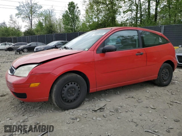 2007 Ford Focus S with VIN 1FAFP31N57W242751, listed as a Copart auction lot 54691345 with 137,224 mi miles and Salvage title. Bid and sale history available at DreamBid. Image 1.