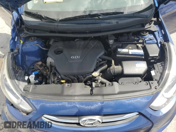 2015 Hyundai Accent GLS with VIN KMHCT4AE7FU935471, listed as a Copart auction lot 55411435 with 87,243 mi miles and Salvage Title. Bid and sale history available at DreamBid. Image 11.