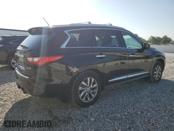 2015 Infiniti QX60 with VIN 5N1AL0MM0FC500204, listed as a Copart auction lot 61829275 with 135,769 mi miles and Clean title. Bid and sale history available at DreamBid. Image 3.