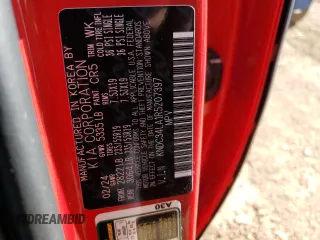 2024 Kia EV6 Wind with VIN KNDC34LA1R5207397, listed as a Copart auction lot 73962064 with 6,234 mi miles and Clean Title. Bid and sale history available at carsss.com. Image 13.