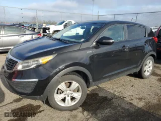 2013 Kia Sportage LX with VIN KNDPBCA25D7464540, listed as a Copart auction lot 50081285 with 118,810 mi miles and Clean Title. Bid and sale history available at carsss.com. Image 1.