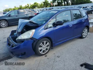 2009 Honda Fit Sport with VIN JHMGE88439S051269, listed as a Copart auction lot 63831035 with Not provided miles and Salvage title. Bid and sale history available at DreamBid. Image 1.