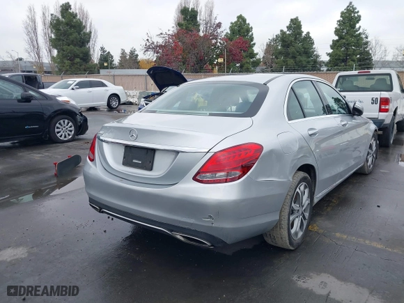 2015 Mercedes-Benz C-Class C 300 with VIN 55SWF4JB0FU094227, listed as a IAAI auction lot 41043240 with 99,337 mi miles. Bid and sale history available at carsss.com. Image 4.