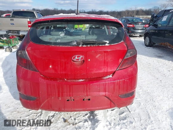 2012 Hyundai Accent SE with VIN KMHCU5AEXCU052771, listed as a IAAI auction lot 41599618 with 230,152 mi miles. Bid and sale history available at carsss.com. Image 16.