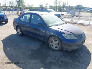 2004 Honda Civic EX with VIN 2HGES26814H608427, listed as a IAAI auction lot 42001919 with 108,748 mi miles. Bid and sale history available at carsss.com. Image 1.