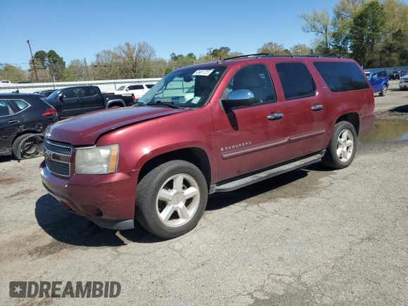 2008 Chevrolet Suburban LTZ with VIN 3GNFC16058G279202, listed as a Copart auction lot 49481725 with 286,774 mi miles and Salvage title. Bid and sale history available at DreamBid. Image 1.