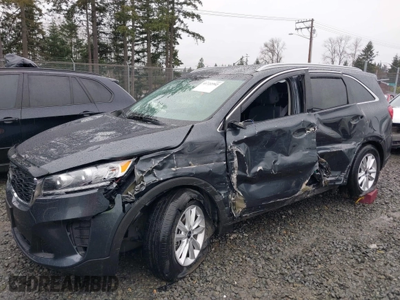 2019 Kia Sorento LX with VIN 5XYPGDA36KG602862, listed as a IAAI auction lot 41722392 with 53,894 mi miles. Bid and sale history available at carsss.com. Image 6.
