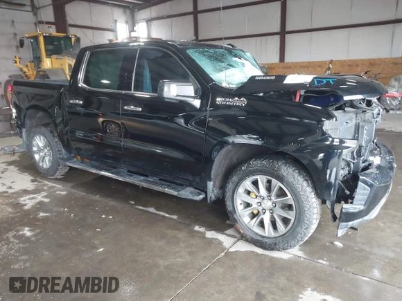 2020 Chevrolet Silverado 1500 High Country with VIN 3GCUYHET1LG414352, listed as a IAAI auction lot 41244229 with 1 mi miles. Bid and sale history available at carsss.com. Image 1.