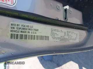 2021 Jeep Cherokee Limited with VIN 1C4PJMDX1MD179500, listed as a IAAI auction lot 42352203 with 76,205 mi miles and . Bid and sale history available at DreamBid. Image 9.