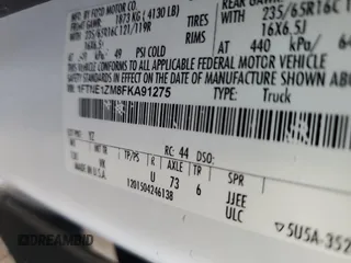 2015 Ford Transit Cargo with VIN 1FTNE1ZM8FKA91275, listed as a Copart auction lot 79107803 with 166,785 mi miles and Salvage Title. Bid and sale history available at carsss.com. Image 13.