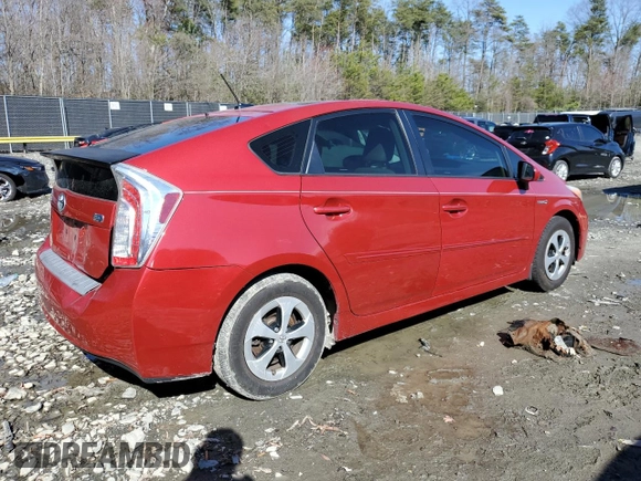 2012 Toyota Prius One with VIN JTDKN3DU5C1560314, listed as a Copart auction lot 49600765 with 114,923 mi miles and Salvage Title. Bid and sale history available at carsss.com. Image 3.