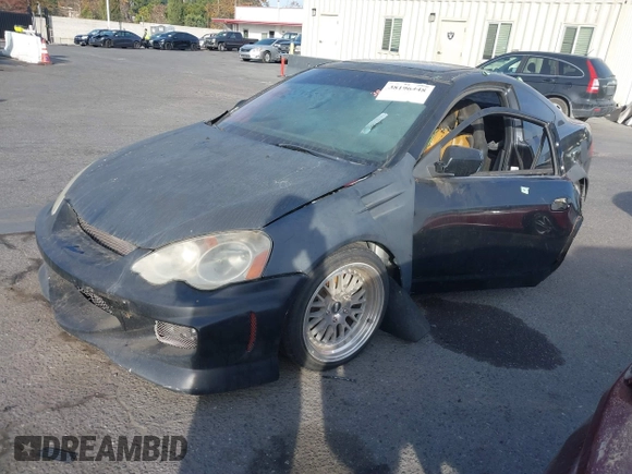 2002 Acura RSX Type S with VIN JH4DC53092C038764, listed as a IAAI auction lot 41102881 with 1 mi miles. Bid and sale history available at carsss.com. Image 2.