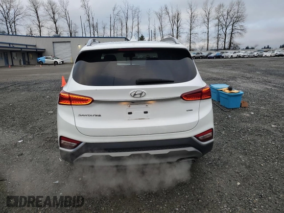 2019 Hyundai Santa Fe Ultimate with VIN 5NMS5CADXKH028355, listed as a Copart auction lot 41640215 with 75,348 mi miles and Salvage Title. Bid and sale history available at carsss.com. Image 6.