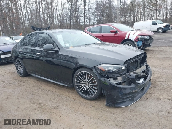 2022 Mercedes-Benz C 300 with VIN W1KAF4HB9NR044877, listed as a IAAI auction lot 41476398 with Not Provided miles and . Bid and sale history available at DreamBid. Image 1.