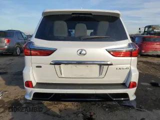 2020 Lexus LX with VIN JTJDY7AX0L4327331, listed as a Copart auction lot 44070415 with 43,887 mi miles and Salvage Title. Bid and sale history available at carsss.com. Image 6.
