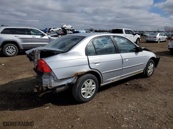 2003 Honda Civic LX with VIN 2HGES16633H603530, listed as a Copart auction lot 50108515 with 0 mi miles and Salvage Title. Bid and sale history available at carsss.com. Image 3.