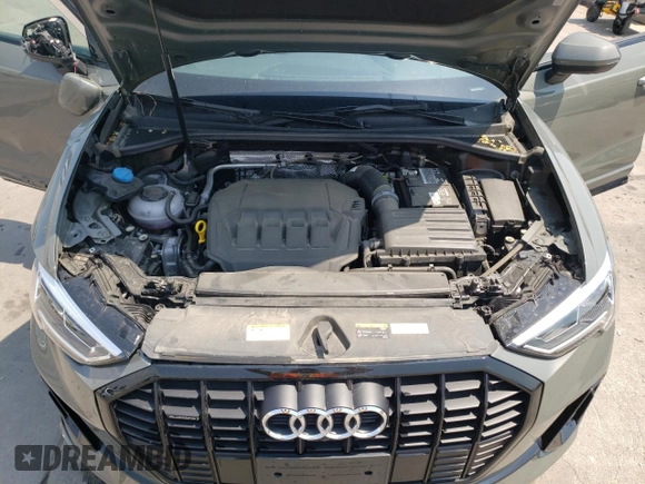 2022 Audi Q3 S line Premium Plus with VIN WA1EECF31N1007643, listed as a Copart auction lot 49499692 with 5,533 mi miles. Bid and sale history available at carsss.com. Image 7.
