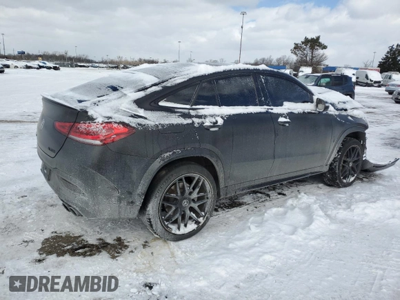 2022 Mercedes-Benz GLE 53 AMG with VIN 4JGFD6BB0NA720749, listed as a Copart auction lot 45540565 with 56,766 mi miles and Clean title. Bid and sale history available at DreamBid. Image 3.