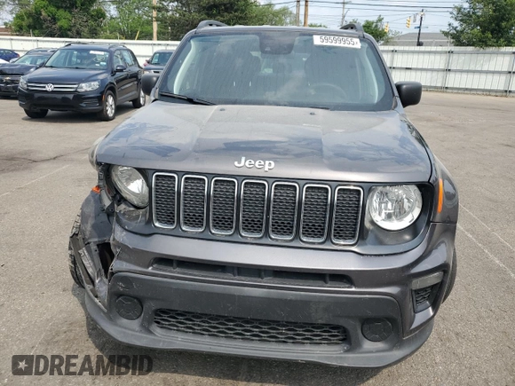 2021 Jeep Renegade Sport with VIN ZACNJCAB9MPM63630, listed as a Copart auction lot 59599955 with 73,014 mi miles and Salvage title. Bid and sale history available at DreamBid. Image 5.