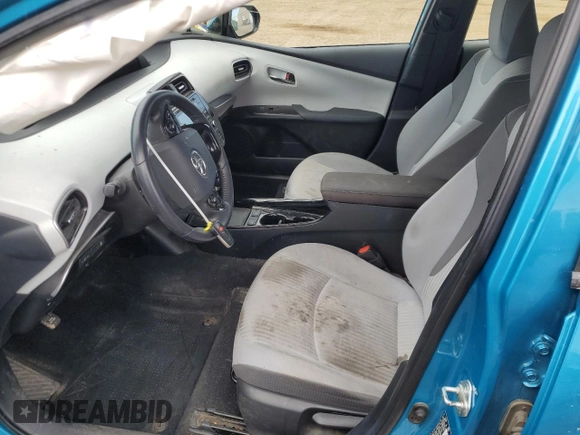 2020 Toyota Prius Prime LE with VIN JTDKARFP4L3120241, listed as a Copart auction lot 53346805 with 94,107 mi miles and Salvage Title. Bid and sale history available at carsss.com. Image 7.