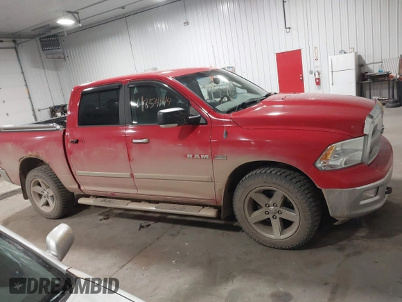2010 Dodge 1500 SLT with VIN 1D7RV1CT3AS193258, listed as a IAAI auction lot 41854144 with 190,507 mi miles and . Bid and sale history available at DreamBid. Image 13.