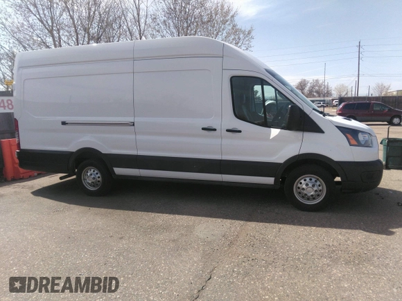 2023 Ford Transit Cargo with VIN 1FTBR3U80PKA69432, listed as a IAAI auction lot 41939700 with 48,158 mi miles and . Bid and sale history available at DreamBid. Image 13.