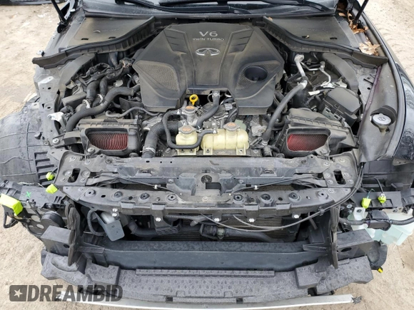 2019 Infiniti Q50 Red Sport 400 с VIN JN1FV7ARXKM800157, выставлен на аукционе Copart как лот 88136475 с пробегом 95 425 миль миль и Списание • Salvage title. История ставок и продаж доступна на DreamBid. Изображение 11.