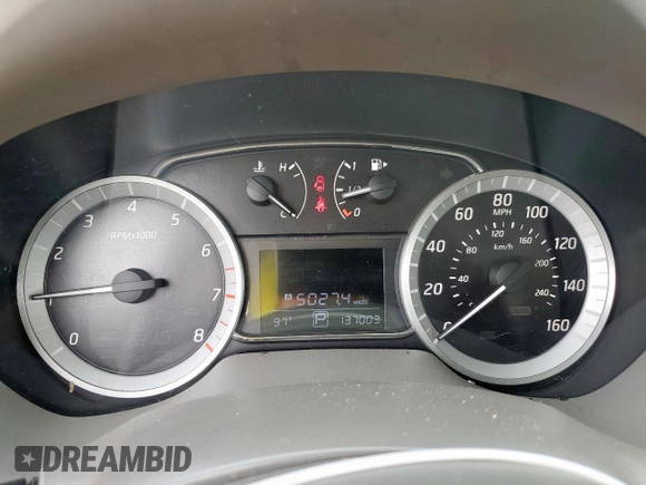 2014 Nissan Sentra SV with VIN 3N1AB7AP9EL637503, listed as a Copart auction lot 57509545 with 137,003 mi miles and Clean title. Bid and sale history available at DreamBid. Image 9.